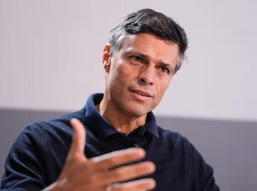 Fotografía de EFE de Leopoldo López, responsable nacional de Voluntad Popular.